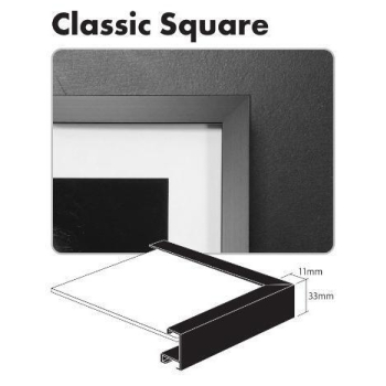 Ilford GALERIE FRAMES Classic Square schwarz A4