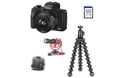 Canon EOS M50 II + 15-45 IS STM + VLogger Kit