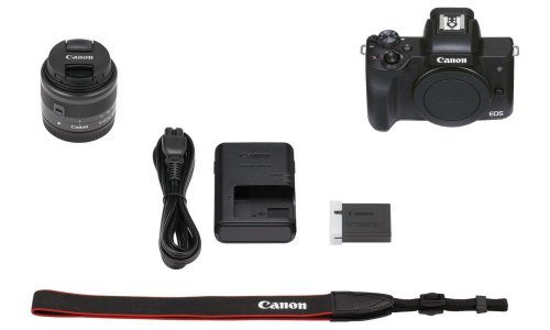 Canon EOS M50 II + 15-45 IS STM + Live Stream Kit - 10